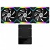 LIAN LI UNI Fan SL 120 Triple Pack Black ARGB Fan with Controller